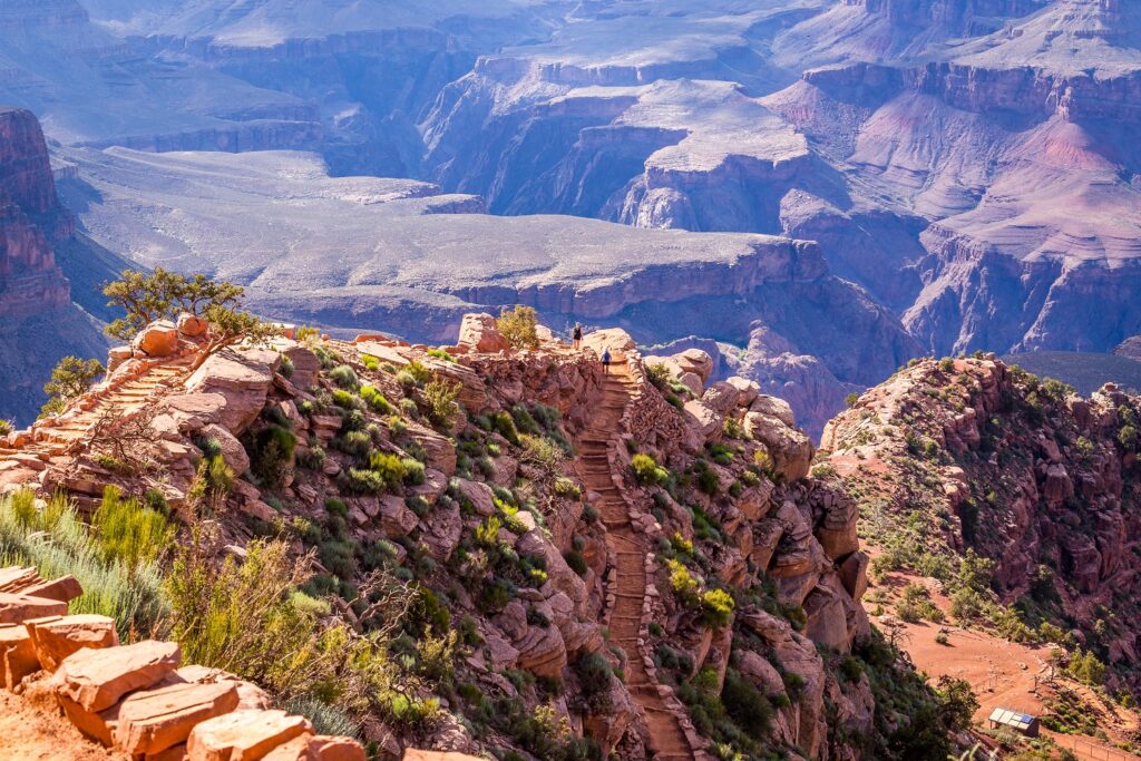 Camminare Grand Canyon Bright Angel trail